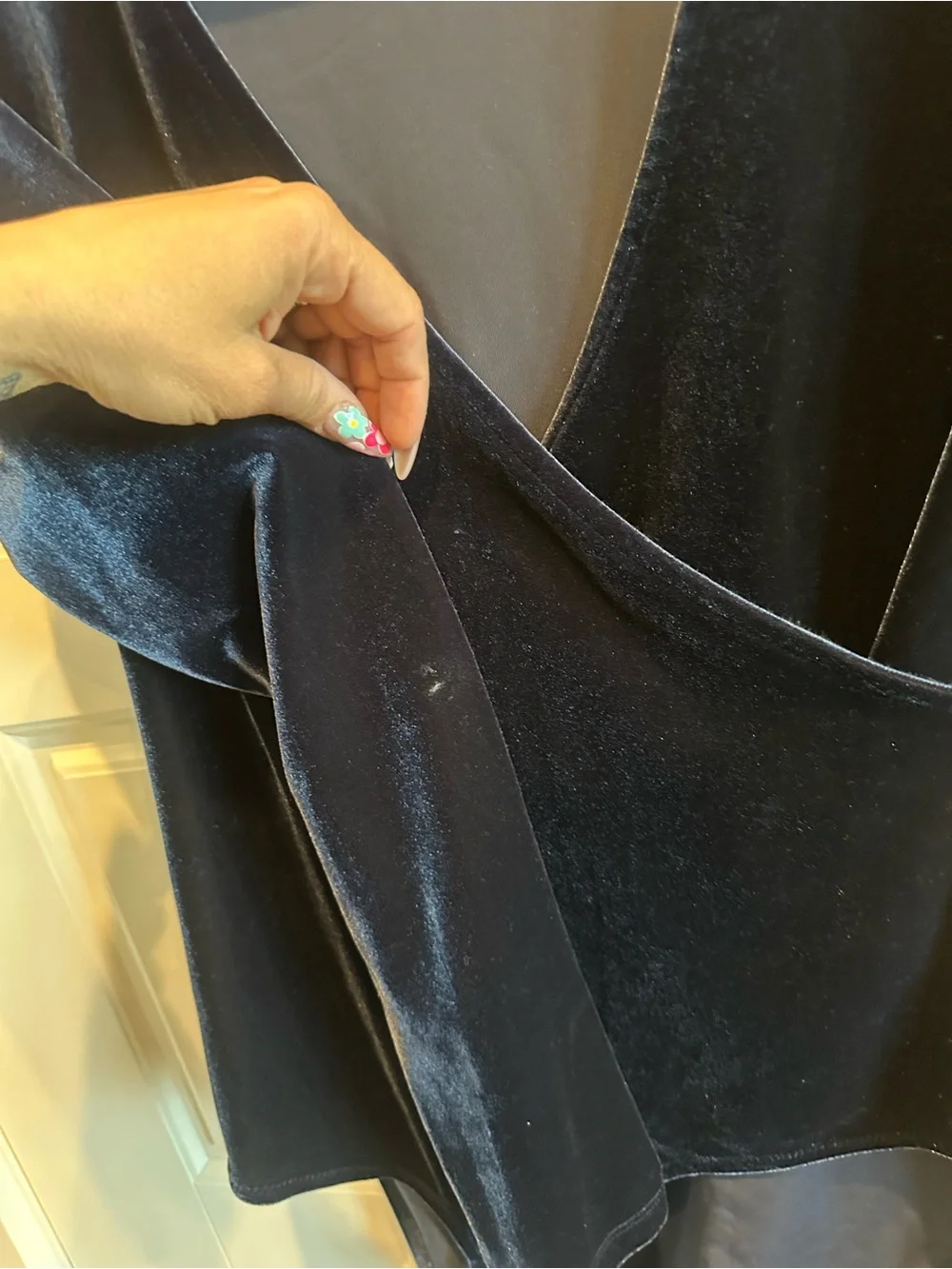 MADEWELL Velvet Wrap Bodysuit